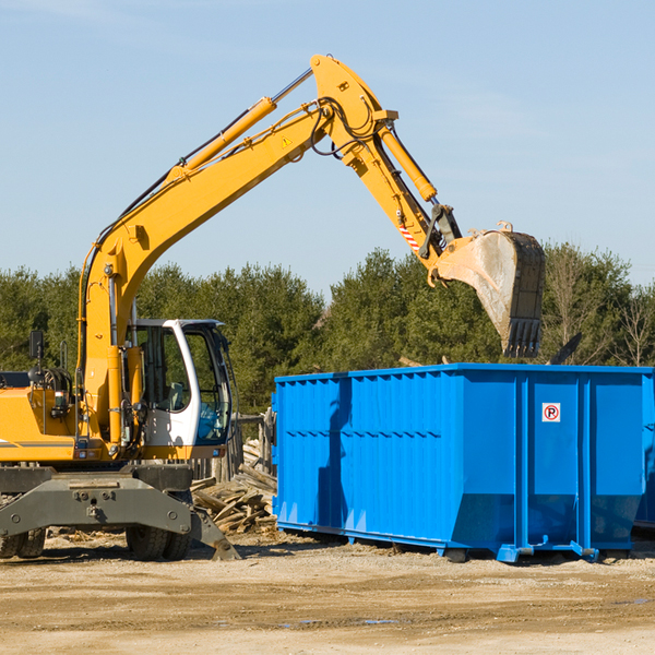 are there any restrictions on where a residential dumpster can be placed in Hanley Falls MN